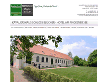 Tablet Screenshot of kavaliershaus-finckenersee.de